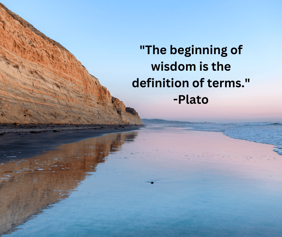 "The beginning of wisdom is the definition of terms."